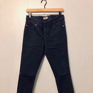 Madewell skinny jeans in Black Sea wash sz 30